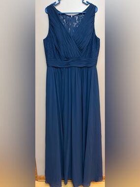 Jasmine Navy Maxi Dress Special Occasion Mother of the Bride Sz 20